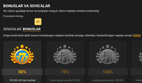 Bonusni faollashtiring Melbet Bonusni faollashtiring